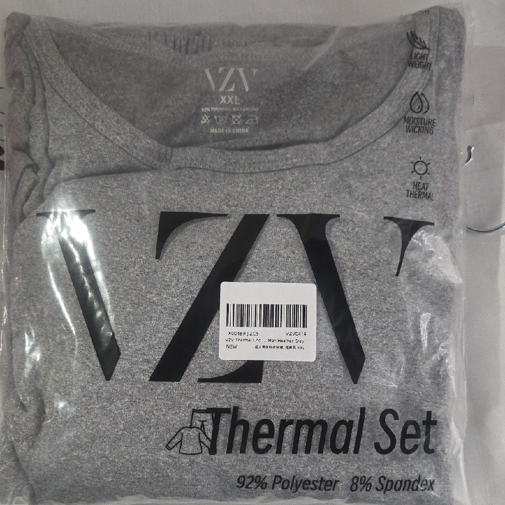 Gray Thermal Undershirt for Men